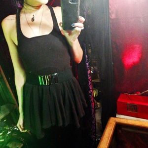 Faerie-Core Peplum Racerback Flowing Tank